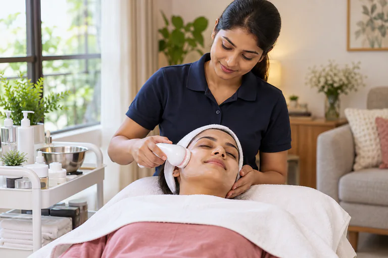 Facial & cleanup